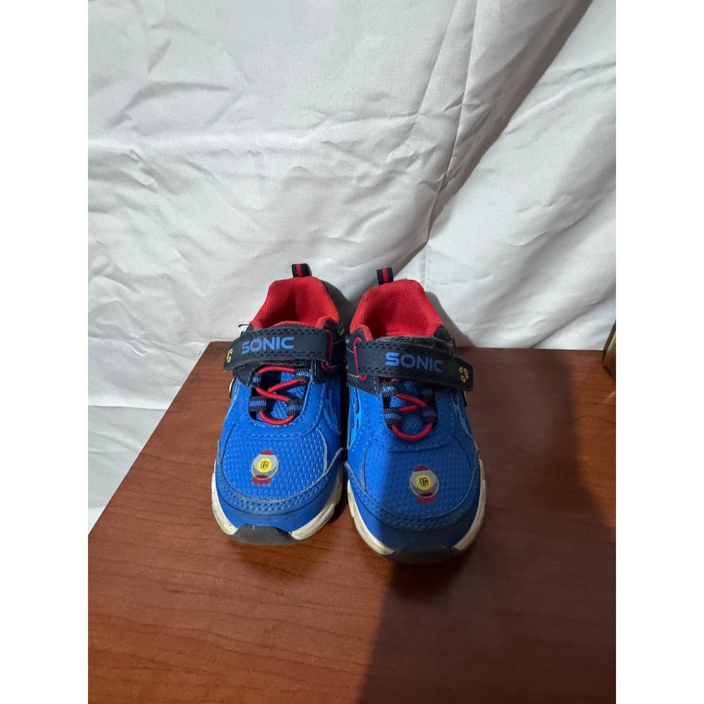 Sonic the Hedgehog Light Up Toddler Boys Sneakers Blue Red Size 7 SNCR0981A-1